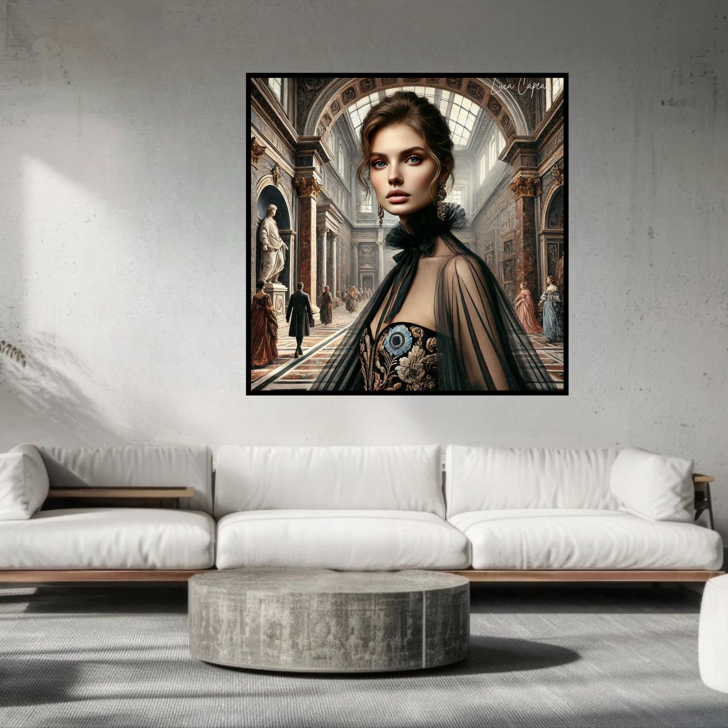 Timeless Elegance II– by Luca Capea | Fashion Fusion Art | Modern Beauty in Classic Setting