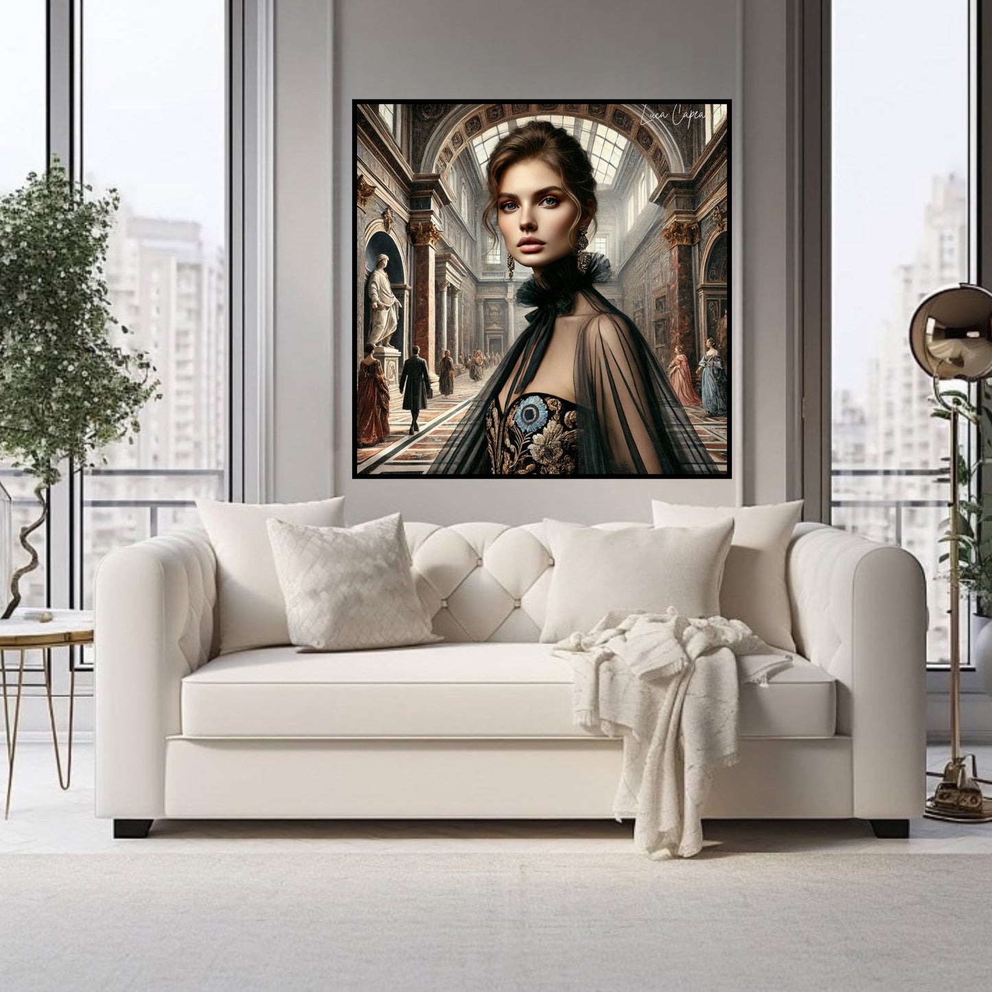 Timeless Elegance II– by Luca Capea | Fashion Fusion Art | Modern Beauty in Classic Setting