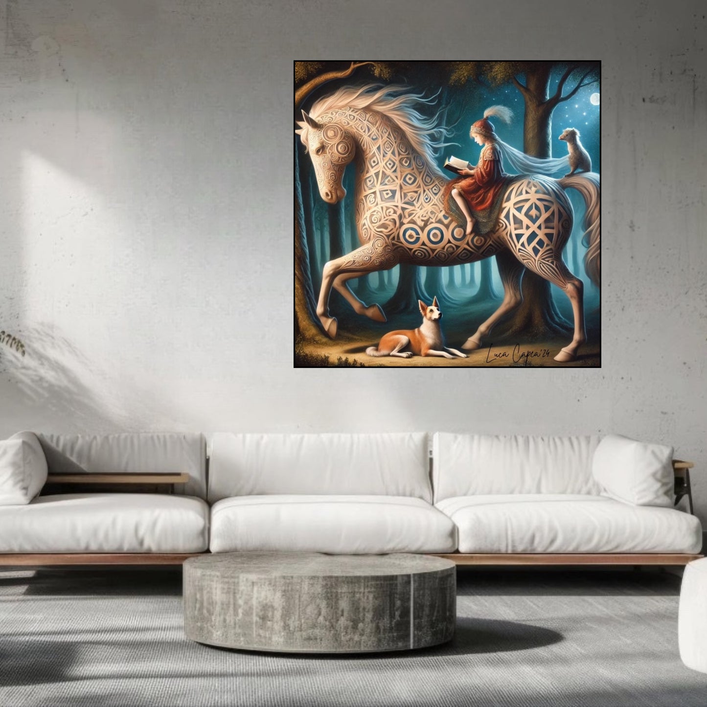 Celestial Journey – by Luca Capea | Fantasy Horse Art | Limited Edition Canvas Print