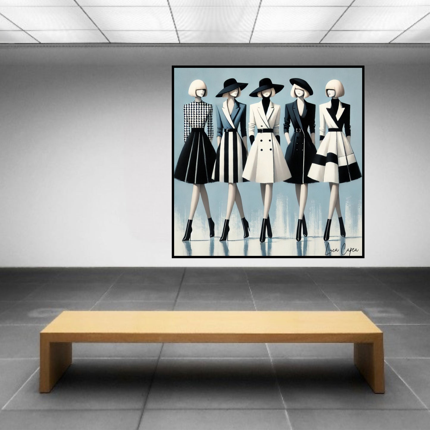 Timeless Elegance – by Luca Capea | Chic Fashion-Inspired Canvas Print | Limited Edition Art