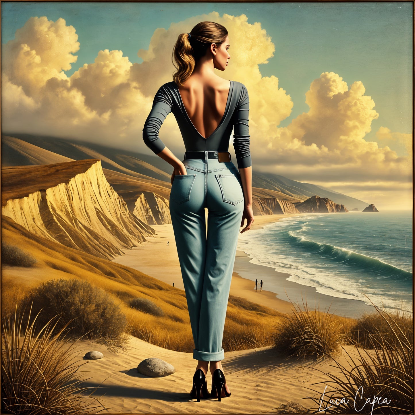Overview – by Luca Capea | Modern Fashion in Classical Landscape | Timeless Coastal Art Print