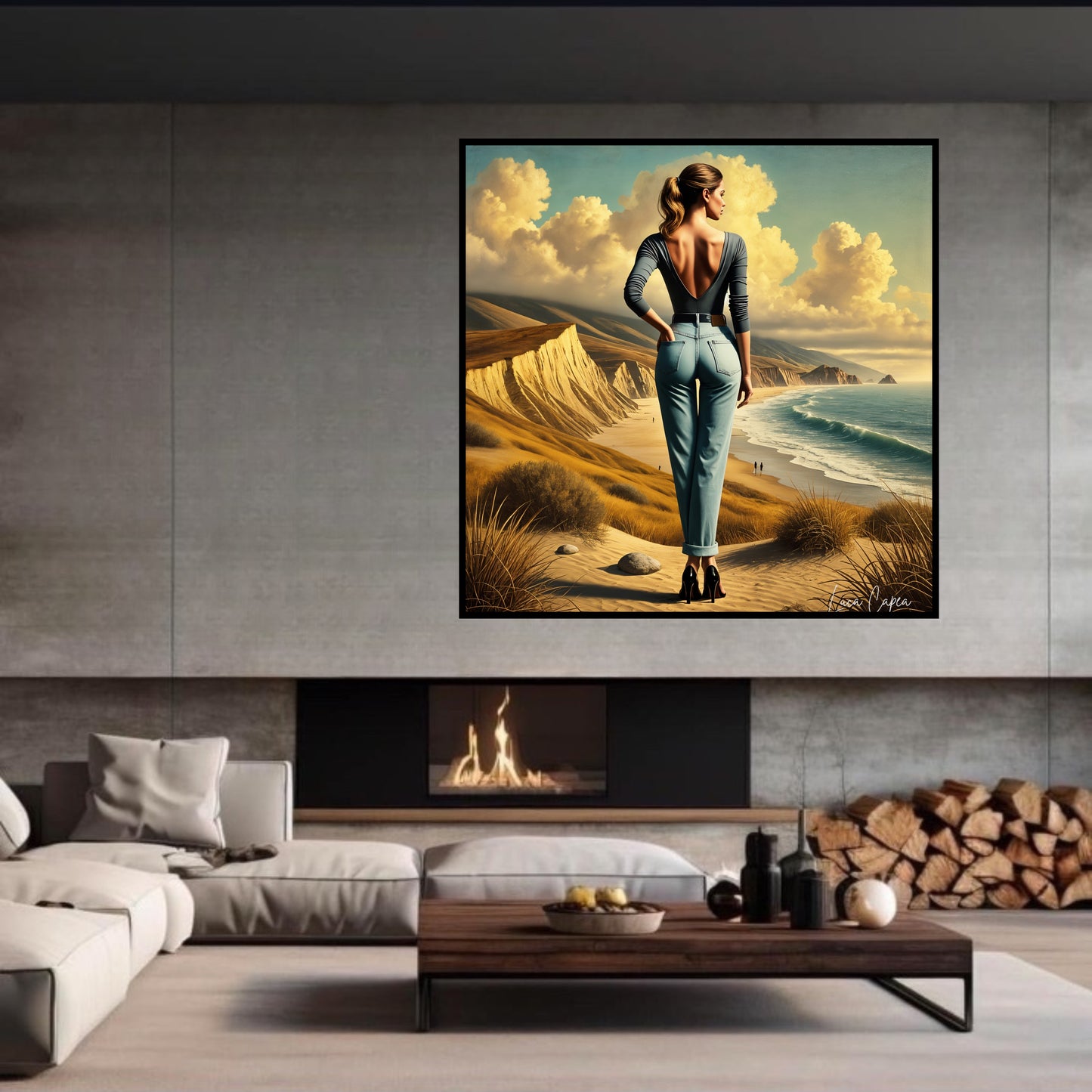 Overview – by Luca Capea | Modern Fashion in Classical Landscape | Timeless Coastal Art Print