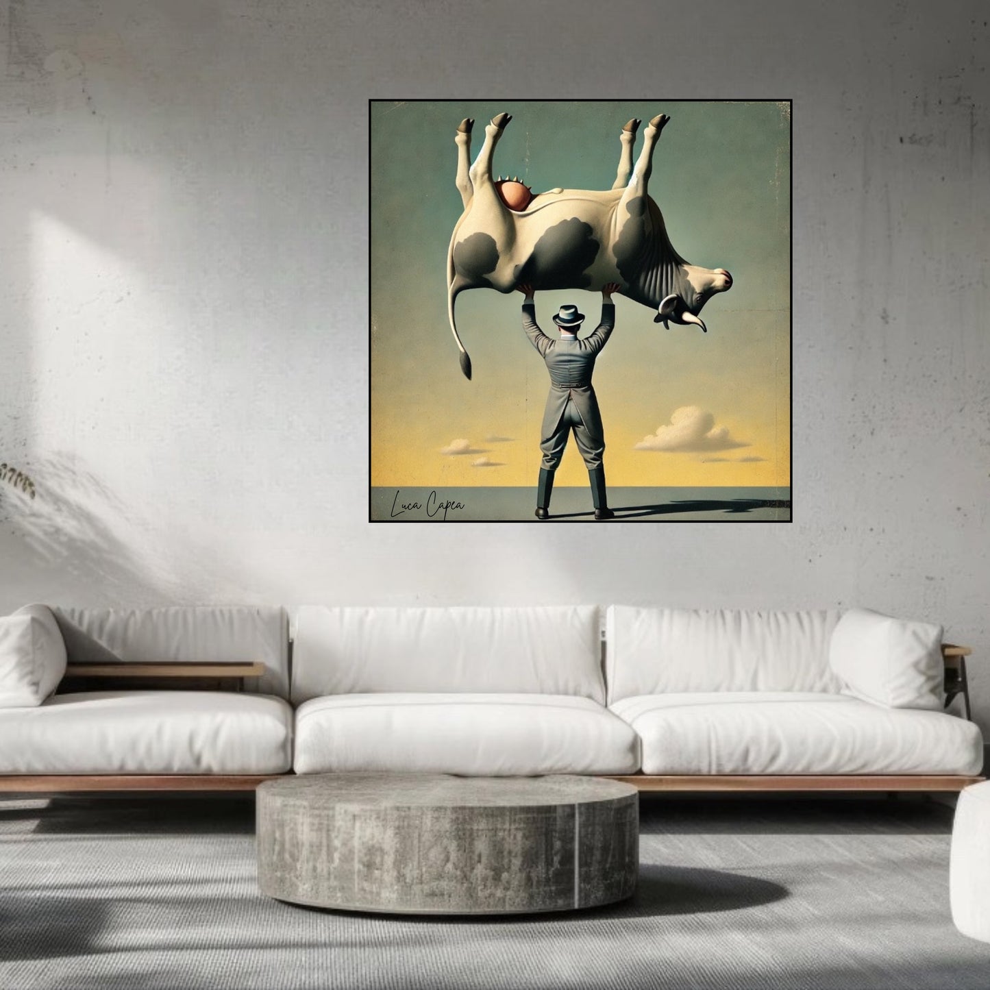 The Bluffer – by Luca Capea | Surrealist Concept Art | Whimsical & Playful Fine Art Print