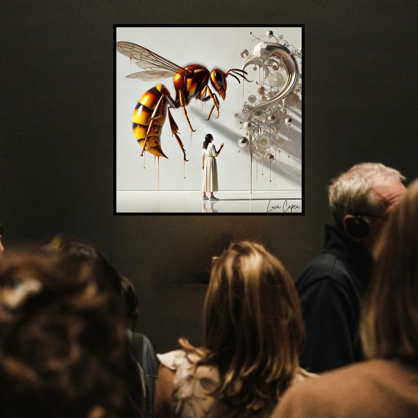 "The Wasp – by Luca Capea | Hyper Surrealism Wall Art | Limited Edition Fine Art Print"