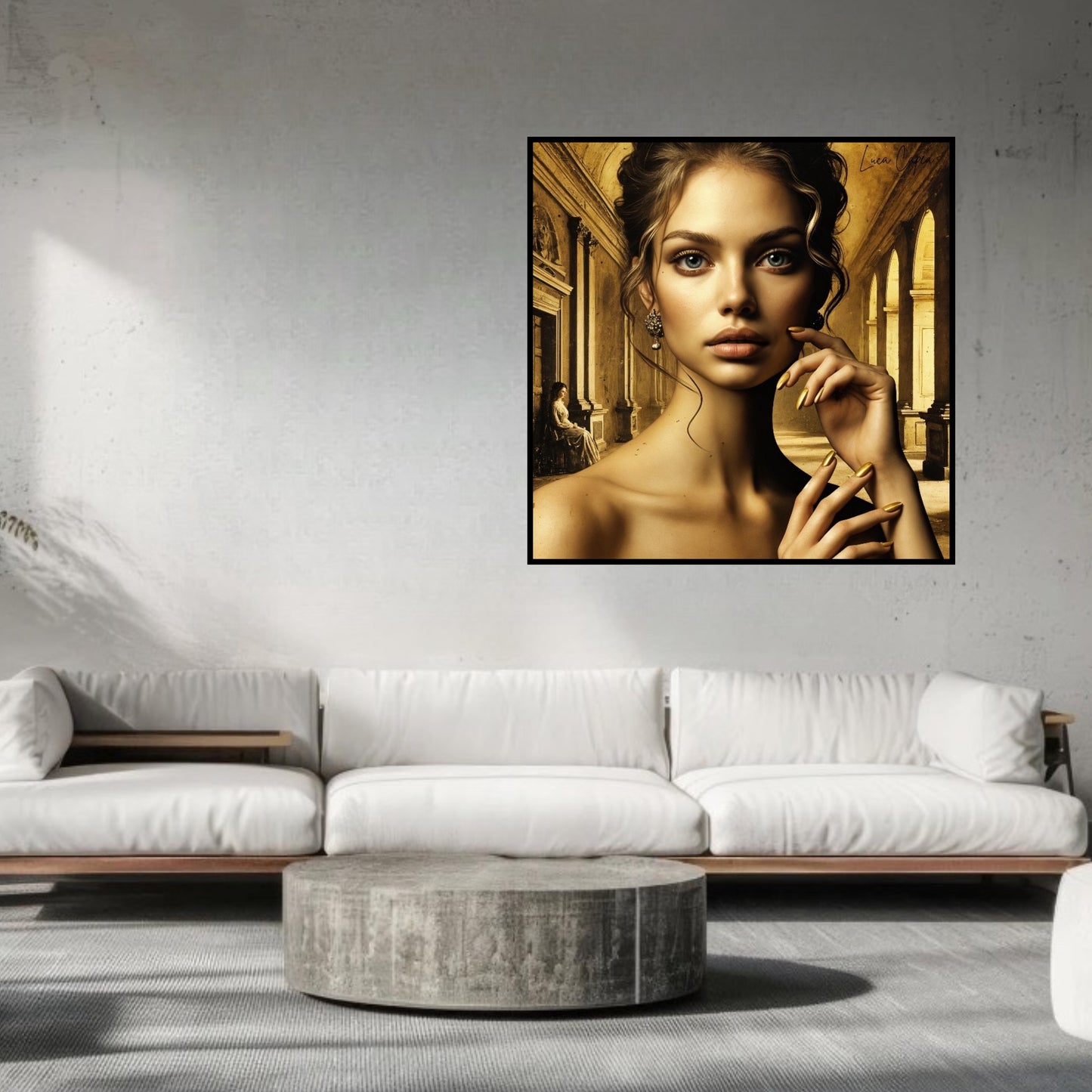 Golden Grace – by Luca Capea | Modern Beauty in Classic Setting | Luxury Fine Art Print