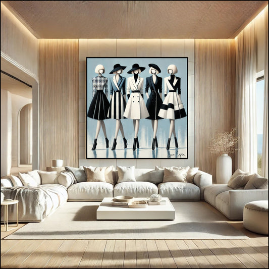 Timeless Elegance – by Luca Capea | Chic Fashion-Inspired Canvas Print | Limited Edition Art