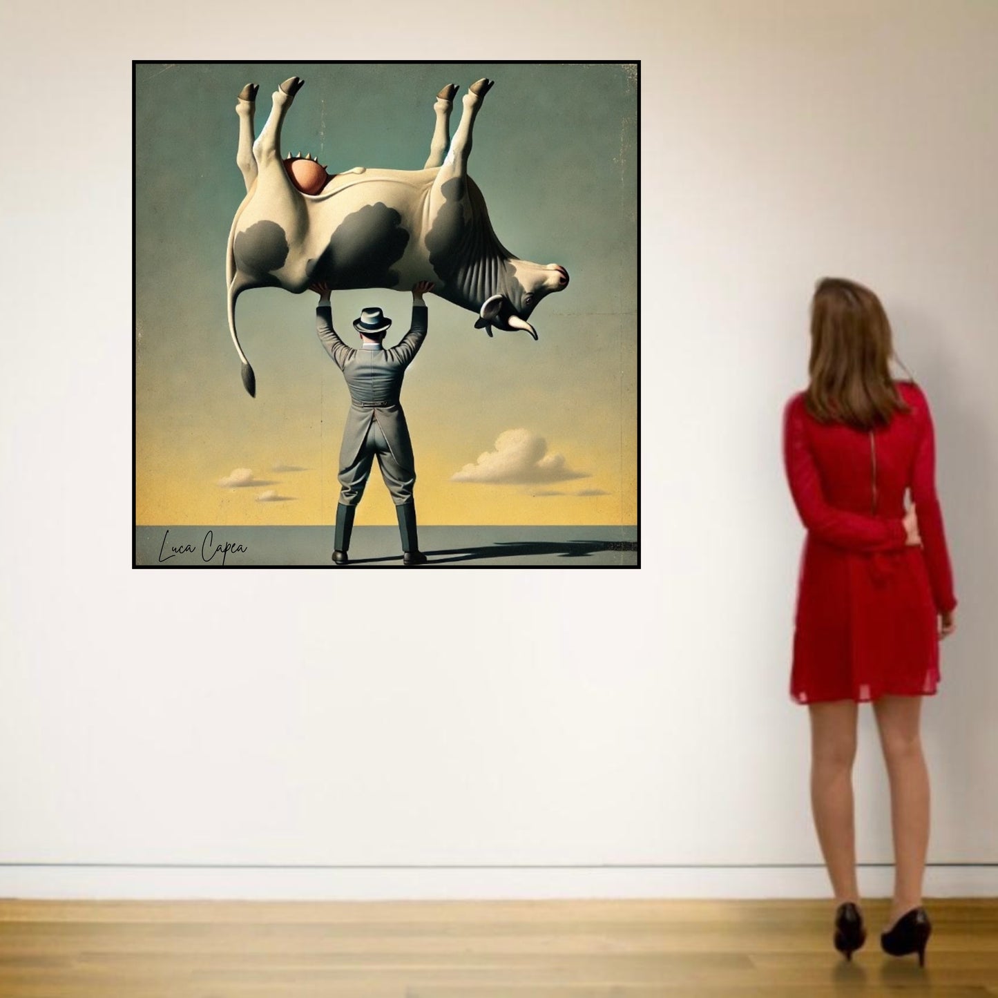 The Bluffer – by Luca Capea | Surrealist Concept Art | Whimsical & Playful Fine Art Print